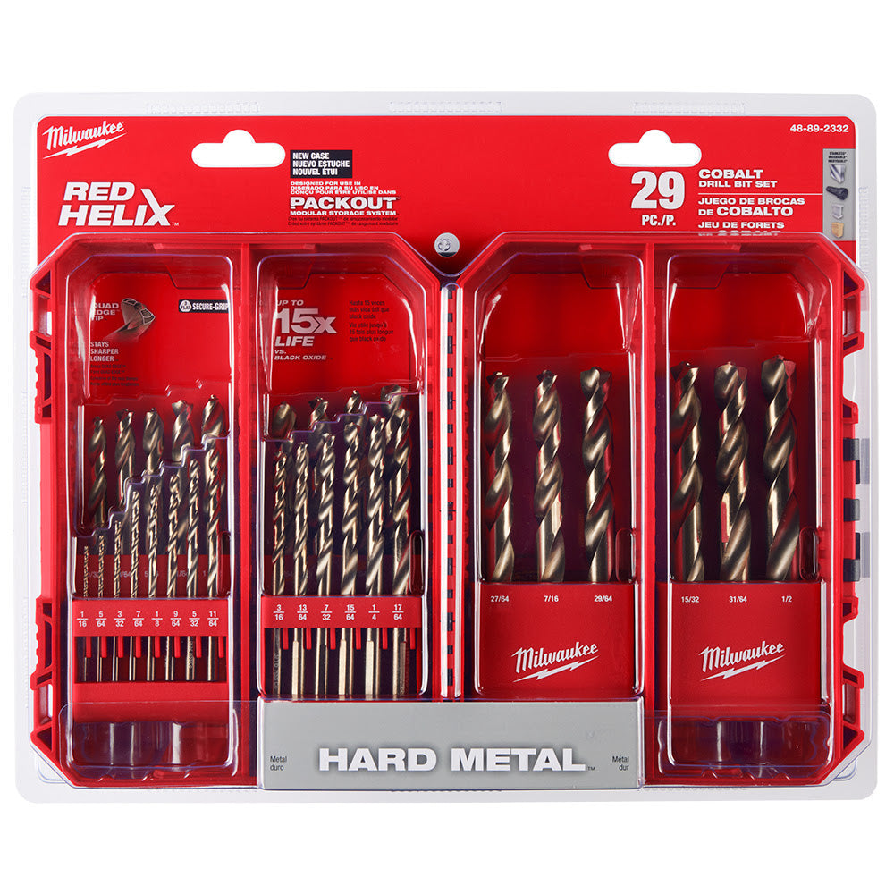 Milwaukee 48-89-2332 Red Helix Cobalt 29pc Drill Bit Set - 2