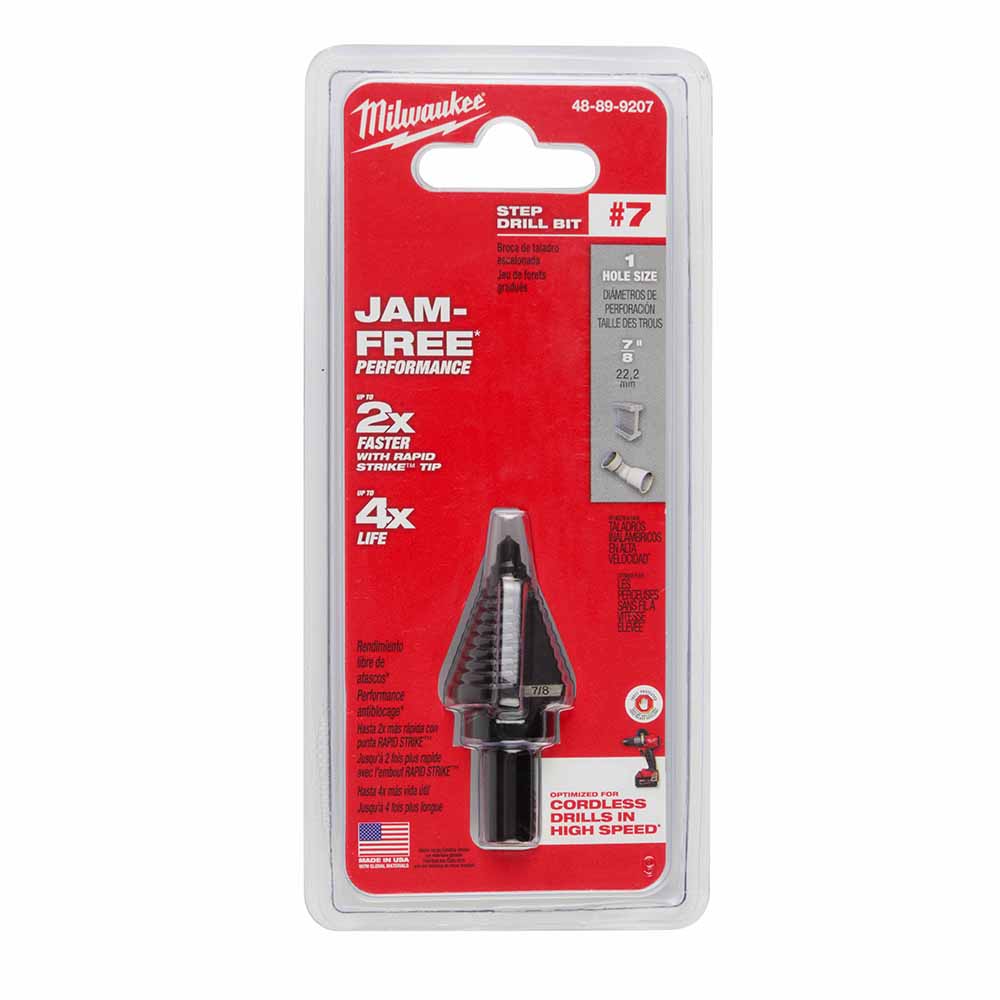 Milwaukee 48-89-9207 Milwaukee #7 Step Bit 7/8" - 7