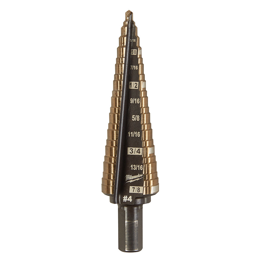 Milwaukee 48-89-9284 Milwaukee Cobalt Step Drill Bit #4 (3/16"-7/8")