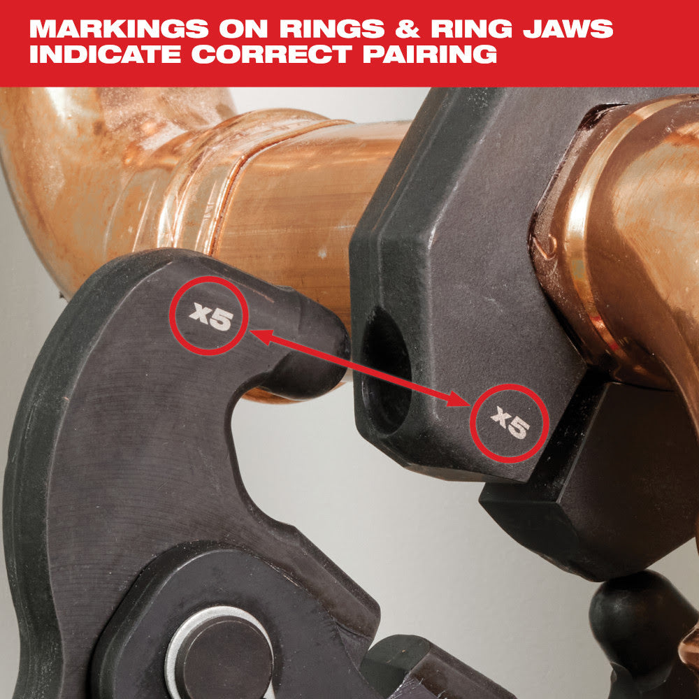 Milwaukee 49-16-2650X 1/2" CTS-V Pivoting Press Ring for M18 & M12 FORCE LOGIC Press Tools - 6