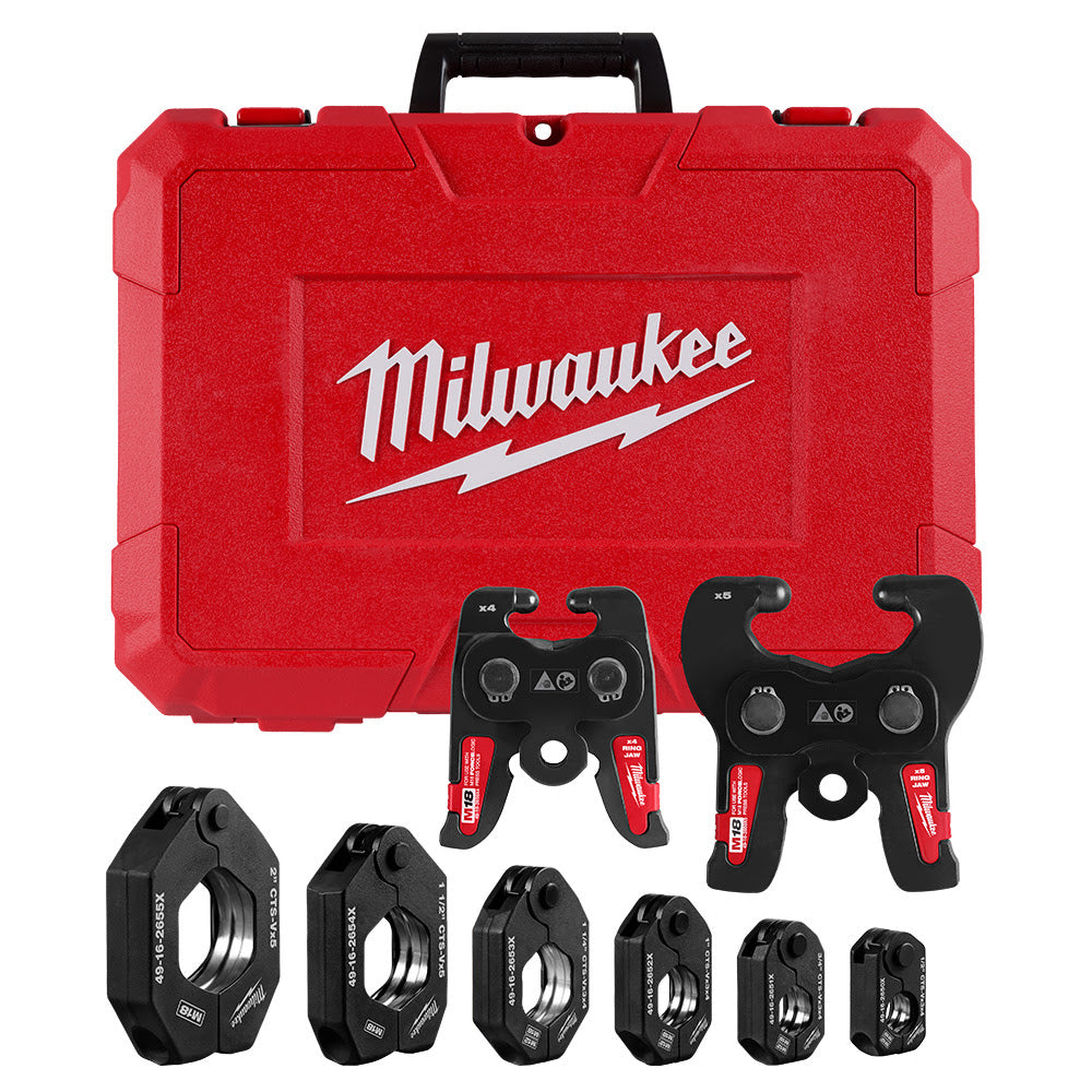 Milwaukee 49-16-2692X 1/2" - 2" CTS-V Pivoting Press Ring Kit for M18 FORCE LOGIC Press Tools