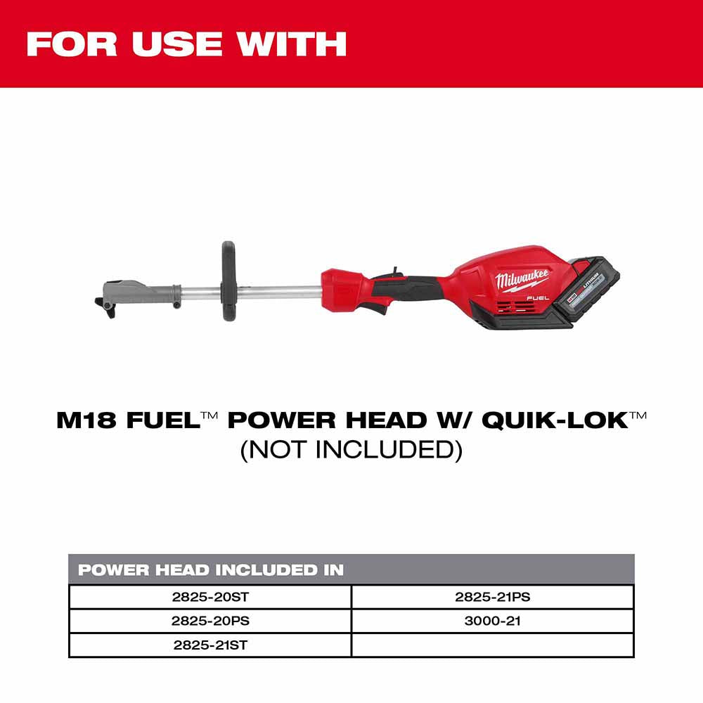 Milwaukee 49-16-2740 M18 Fuel Quik-Lok Rubber Broom Attachment - 4