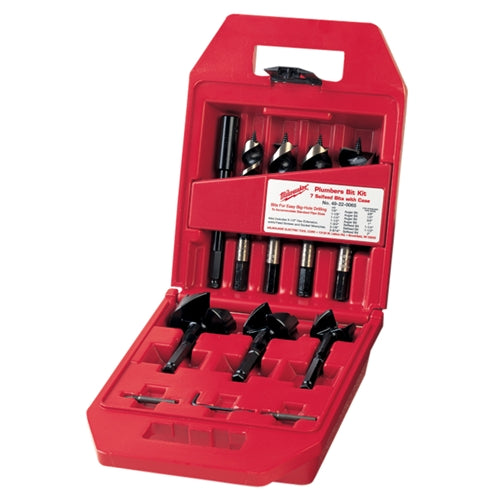 Milwaukee 49-22-0065 Plumbers' Selfeed Bit Kit, 7 Piece