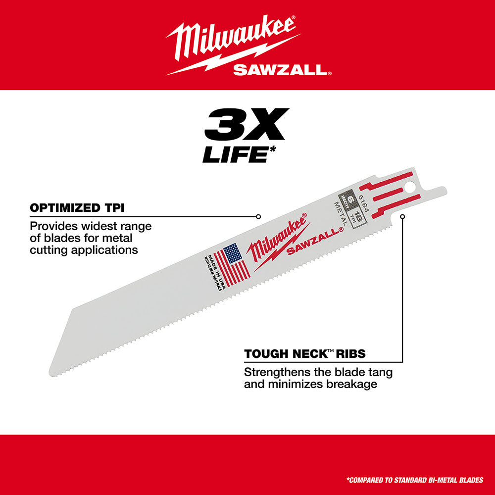 Milwaukee 49-22-1113 13 PC SAWZALL Blade Set - 5