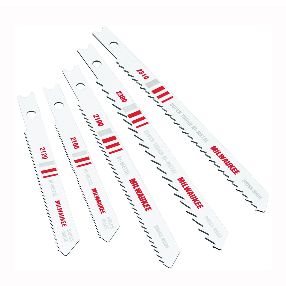 Milwaukee 49-22-1168 U-Shank Jig Saw Blade Assortment, 5Pk