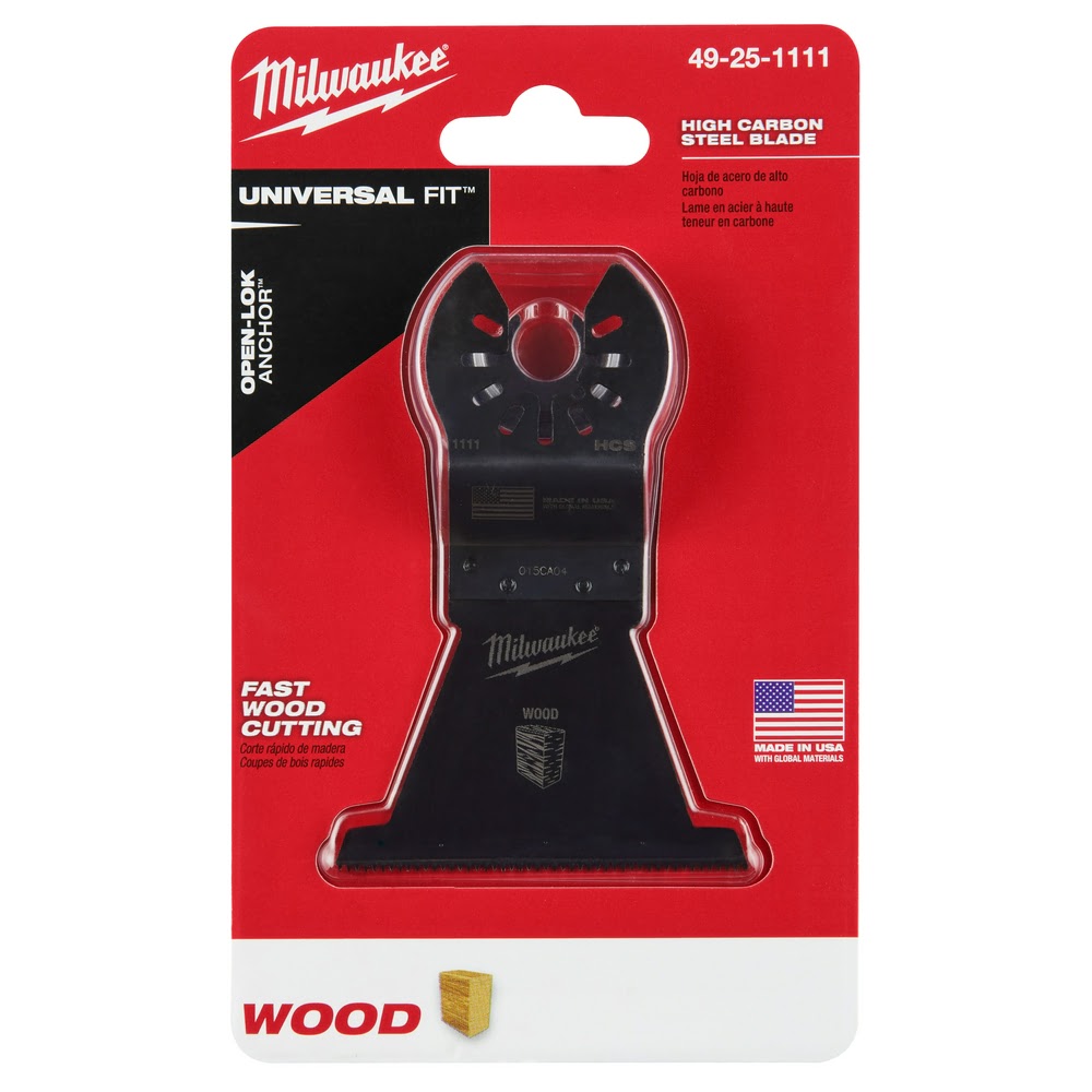 Milwaukee  49-25-1101 Milwaukee® OPEN-LOK™ 1-3/8" HCS WOOD BLADE 1PK - 9