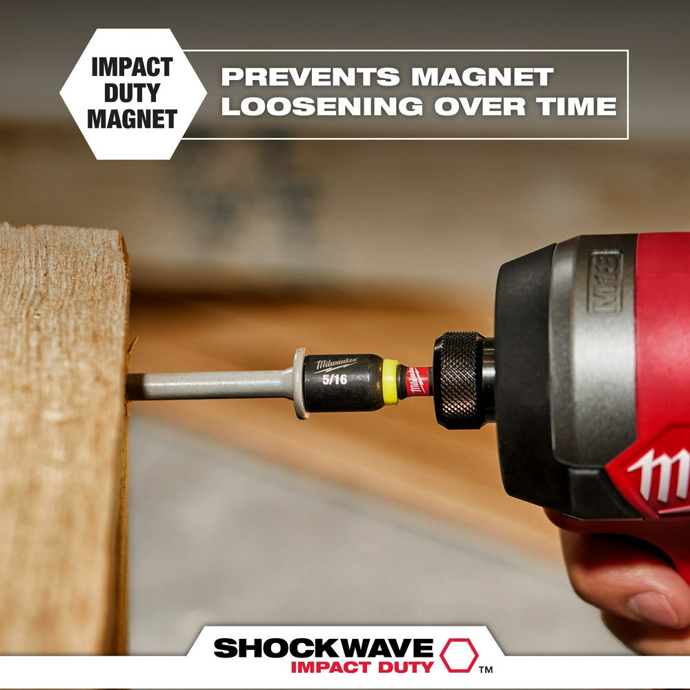 Milwaukee 49-66-4582 SHOCKWAVE Impact Duty 1/4" x 6" Magnetic Nut Driver - 5