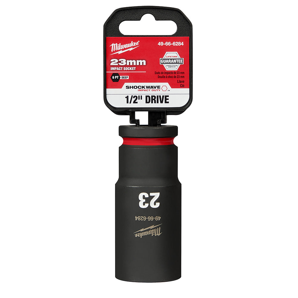 Milwaukee 49-66-6284 SHOCKWAVE Impact Duty™  1/2"Drive 23MM Deep 6 Point Socket - 2