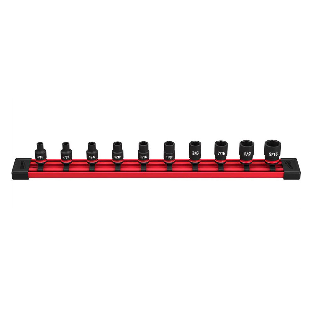 Milwaukee 49-66-7000 10PC SHOCKWAVE Impact Duty™ 1/4" Drive SAE Standard 6 Point Socket Set