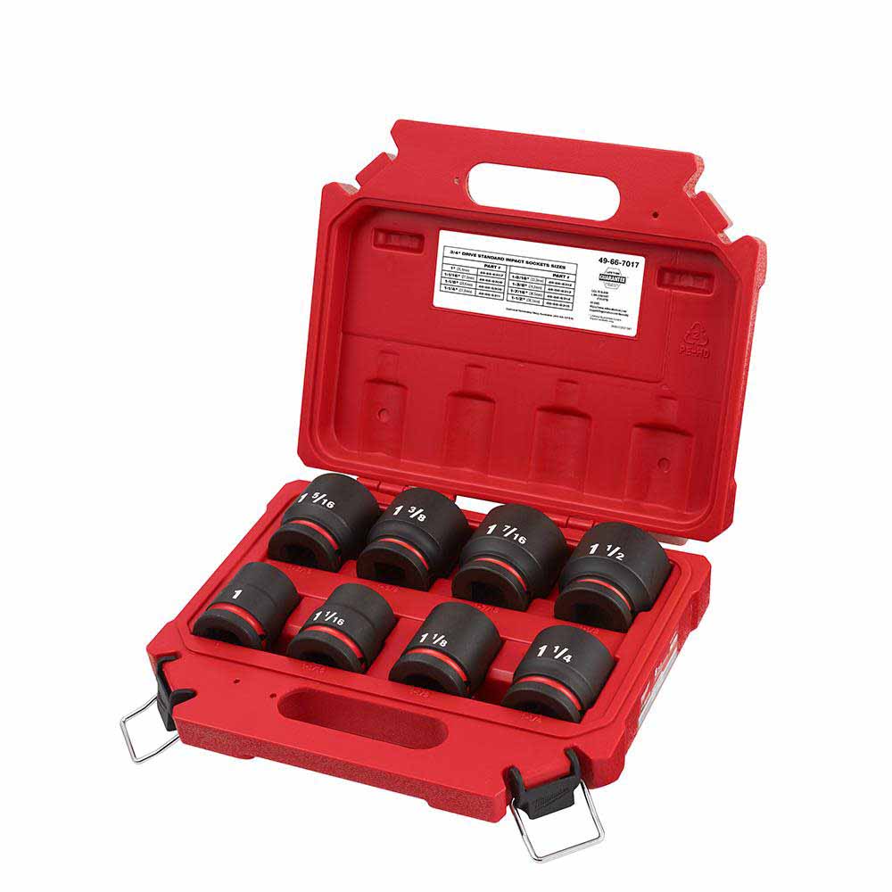 Milwaukee 49-66-7017 8PCSHOCKWAVE Impact Duty™ 3/4" Drive SAE Standard 6 Point Socket Set - 2