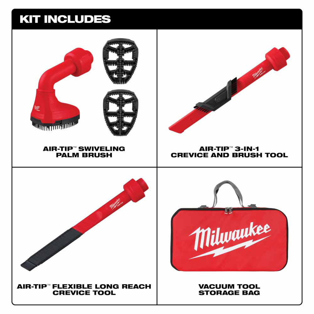 Milwaukee 49-90-2019A AIR-TIP 3-Piece Automotive Vacuum Tool Kit - 3