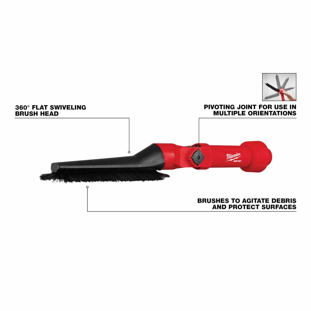 Milwaukee 49-90-2027 AIR-TIP Low-Profile Pivoting Brush Tool - 5