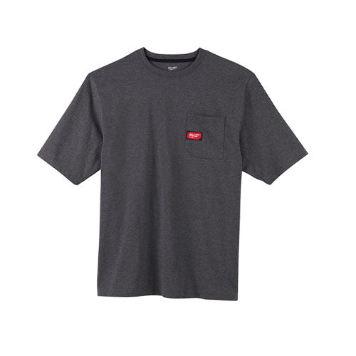 Milwaukee 601G-XL Heavy Duty Pocket T-Shirt (601), Short Sleeve, Gray, XL - 2