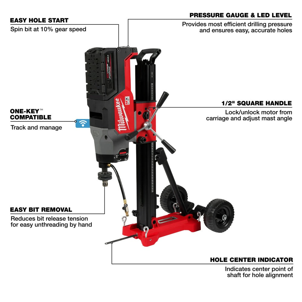 Milwaukee MXF302-2HD MX FUEL Core Rig w/ Stand Kit - 10